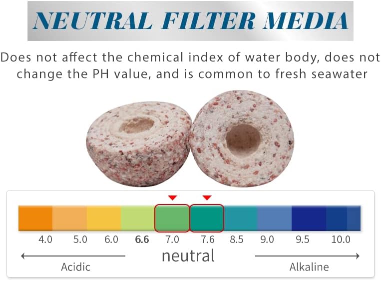 ALEGI 10 lbs Aquarium Ceramic Bio Filter Media Sphere for Freshwater Aquarium and Marine Fish Tank Sump, Canister Filter, Koi Ponds