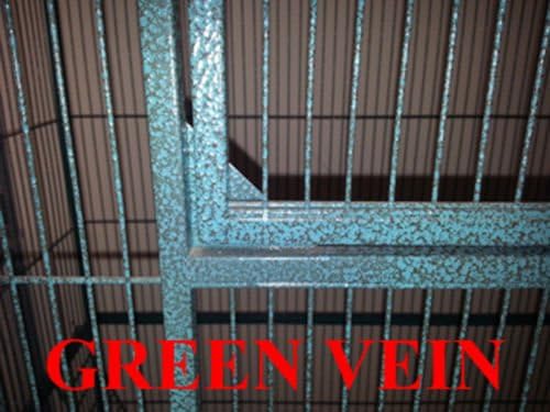 New Corner Open Playtop Parrot Bird Cage - 36” X 25” X 61”H - 4 Colors Available (Green Vein)