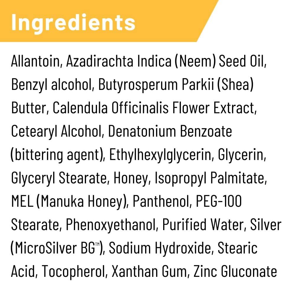 Absorbine Silver Honey Rapid Wound Repair Ointment Twin Pack 2oz Tubes, Manuka Honey & MicroSilver BG