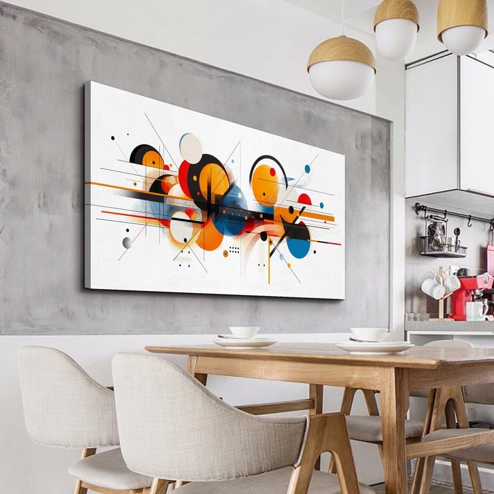 hyidecorart Large Wall Decorations For Living Room Wall Art For Bedroom Line Color Block Abstract Pictures Artwork Hang Pictures For Office Decor Hotel Canvas Prints Art Modern Home Decorations