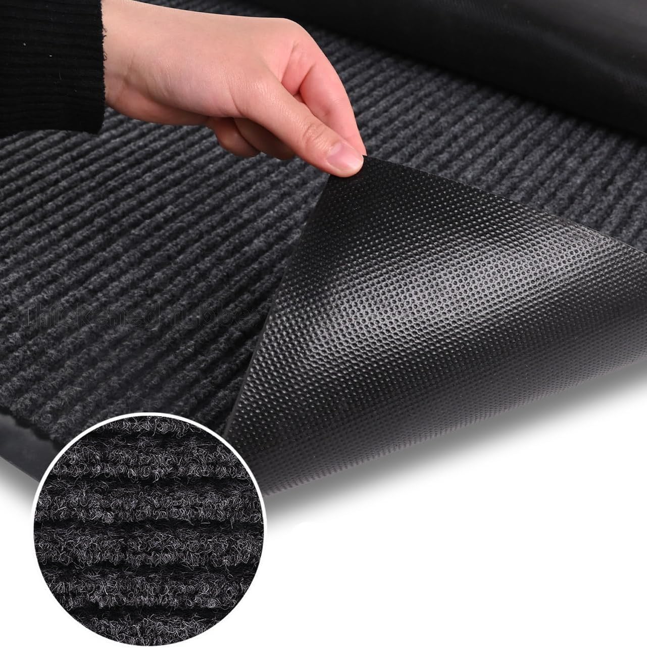 Door Floor Mat Commercial Grade Large Size 3' x 10'Heavy Duty Tough Entry Collection Slip Skid Entrance Mat with Rubber Backing Low Profile and Easy to Clean Indoor Outdoor Rug