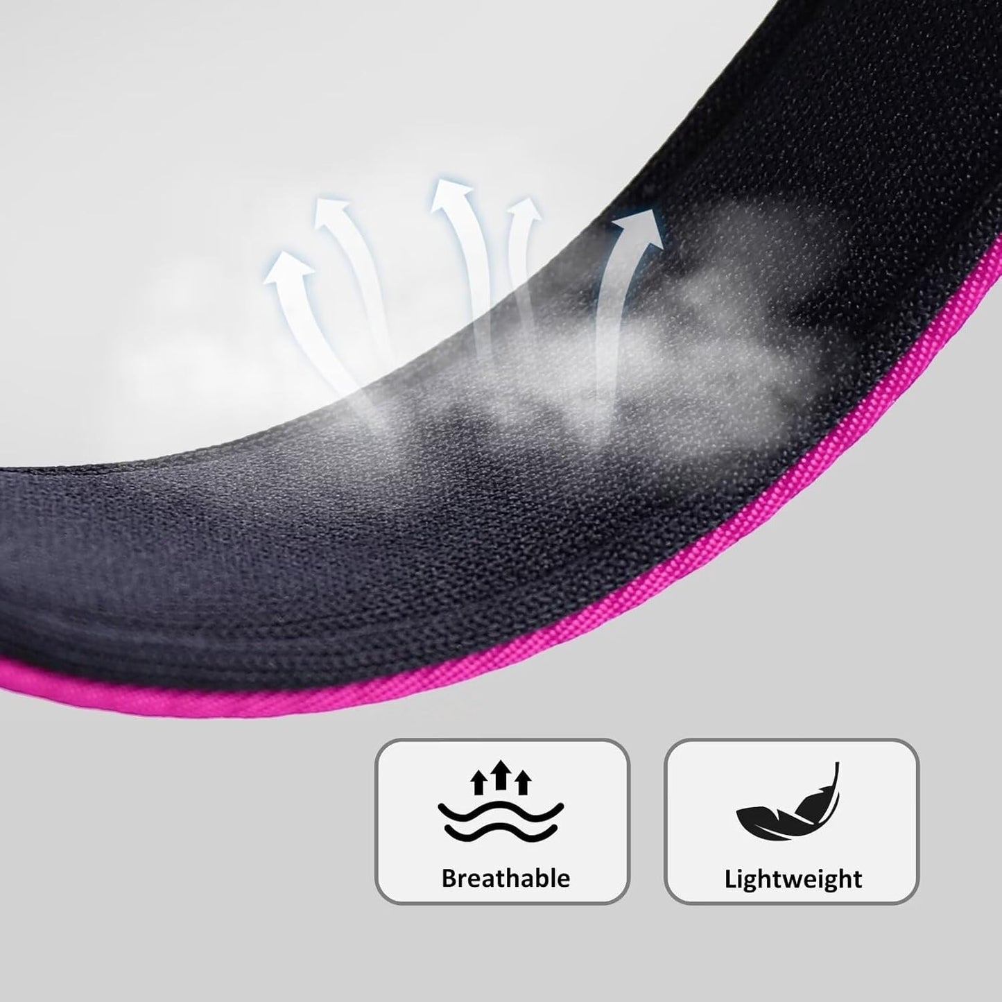 Didog Soft Padded Dog Collars for Medium Dogs, Colorful and Durable Dog Collar with Quick Release Buckle, Light and Breathable for Daily Walking, Rose Purple, M