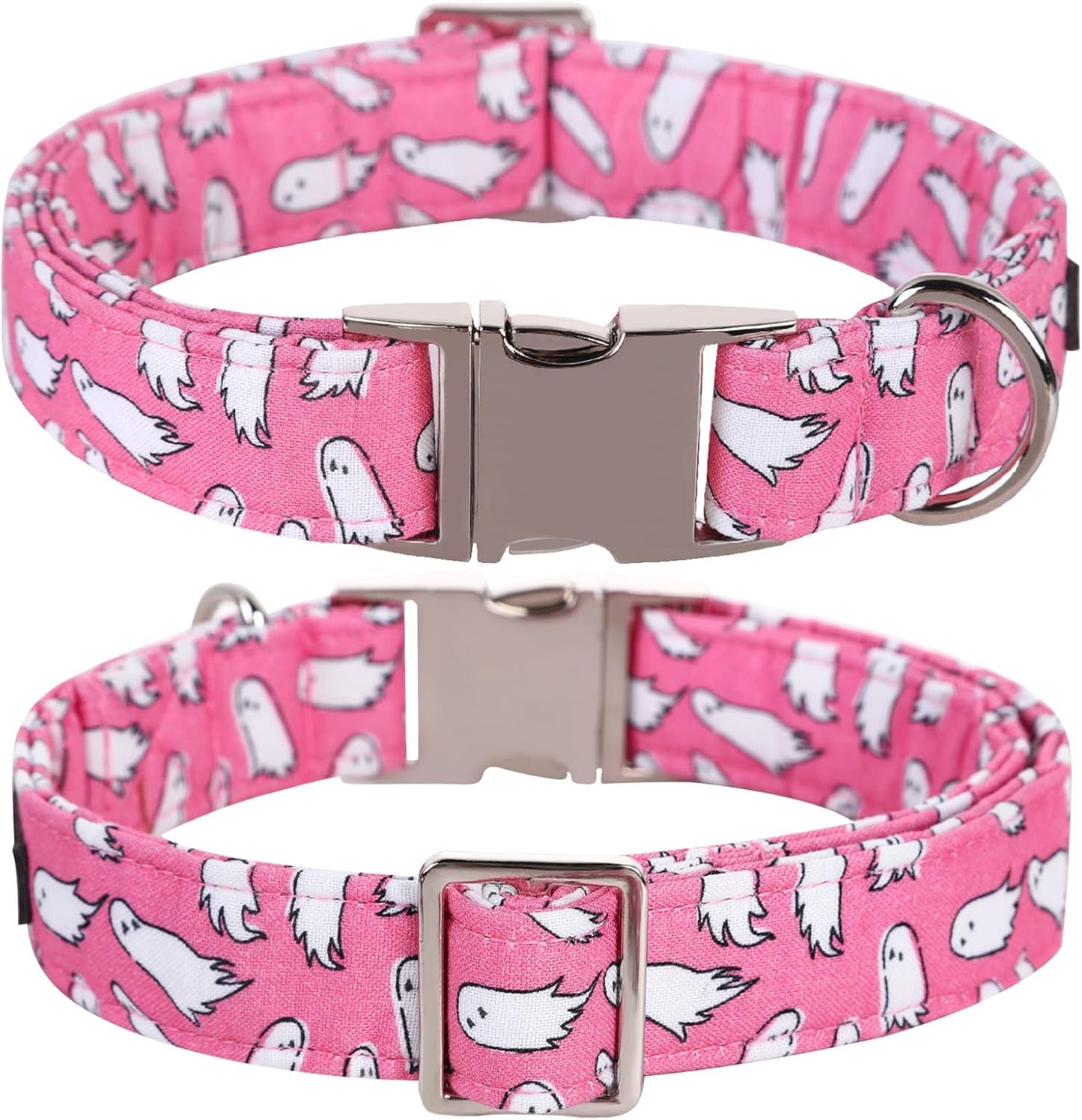 Lionet Paws Dog Collar with Bowtie, Halloween Bowtie for Dogs, Adjustable Comfortable X-Large Dog Collar Girl, XL, Neck 16-26 in