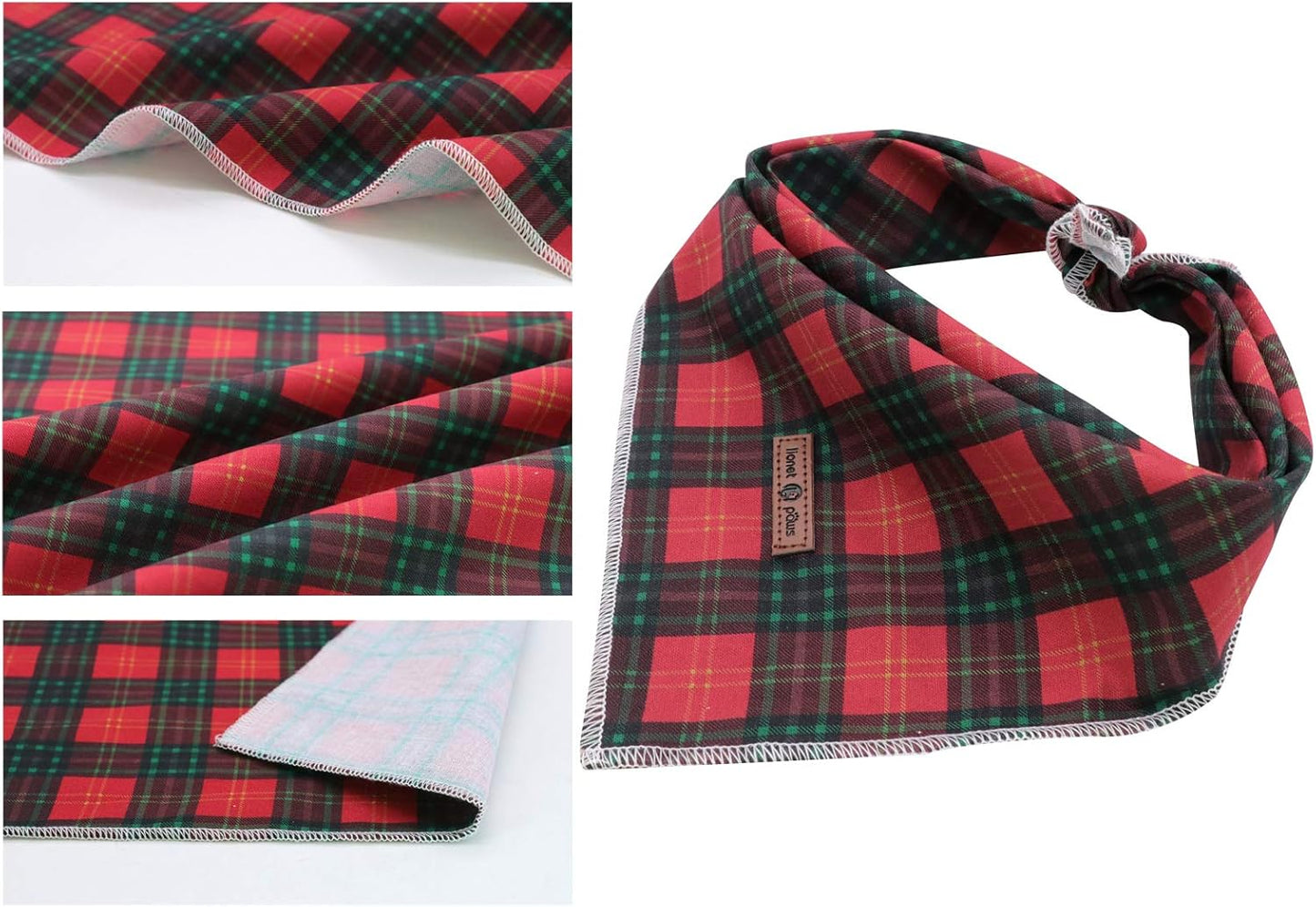 Lionet Paws Dog Bandana for Small Medium Large Dogs, Cat Dogs Kerchief Triangle Bibs Scarf for Girl or Boy