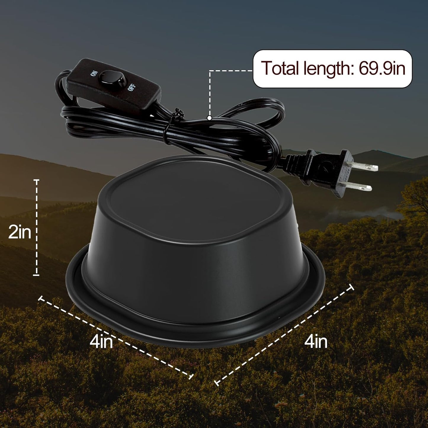 G9 Reptile Infrared Heat Lamp, Terrarium Heating Lamp Fixture with 50W UVA Low Profile Night Red Bulb | Safety Mesh, Tank Hood Basking Spot Light for Bearded Dragons Turtles Lizards Geckos