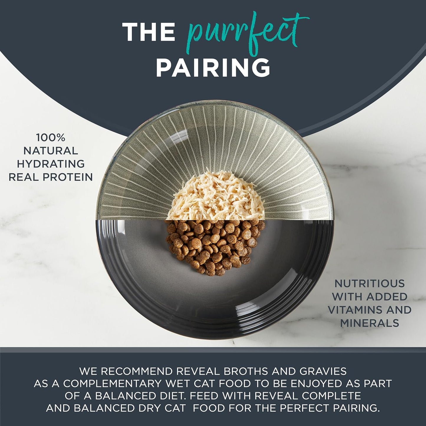 Reveal Natural Wet Cat Food, 24 Count, Grain Free, Limited Ingredient Canned Food for Cats, Tuna Fillet with Shrimp in Broth, 2.47 oz Cans