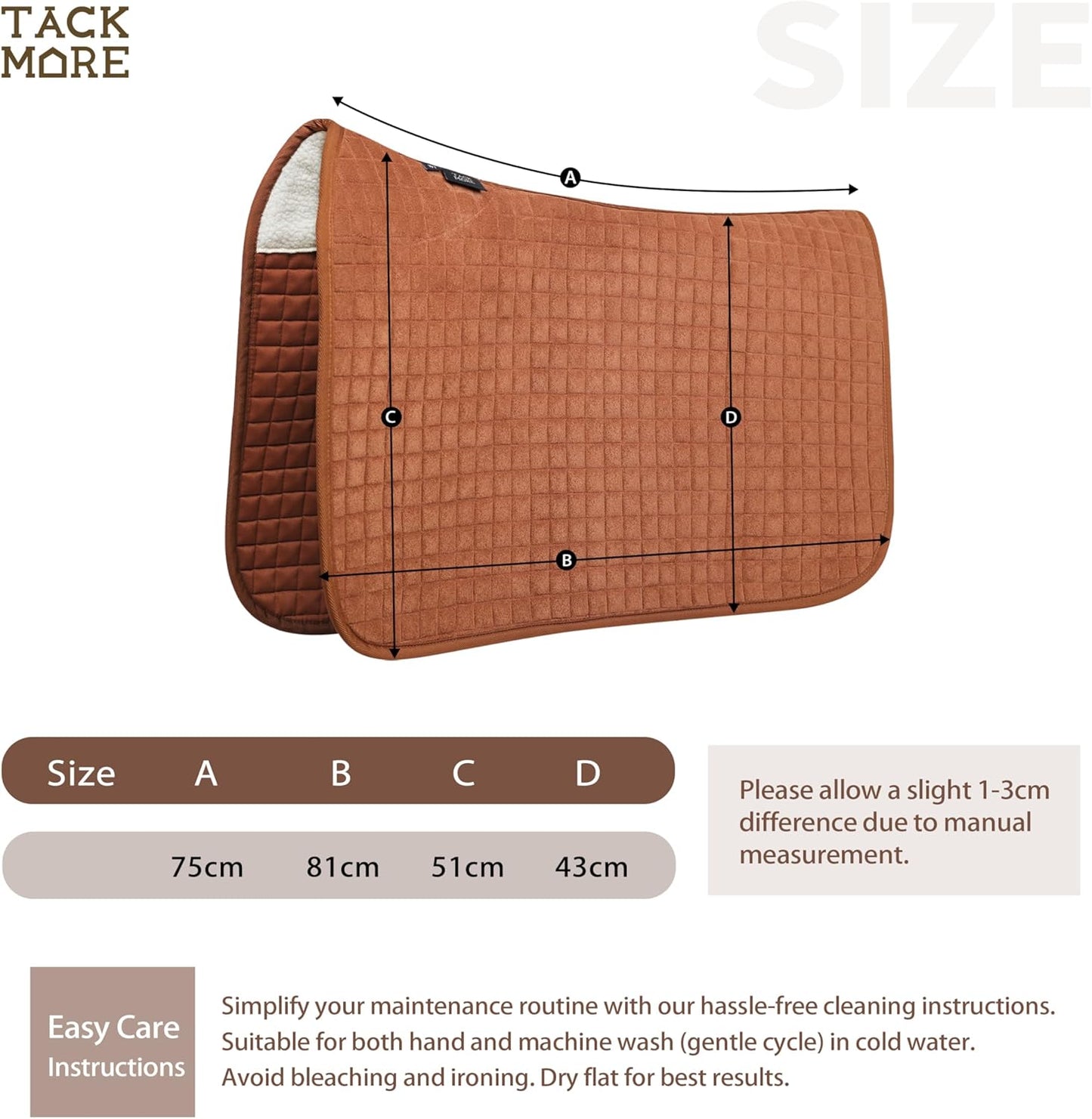Tackmore Western Saddle Pad Breathable, Shock-Absorbing Saddle Pad