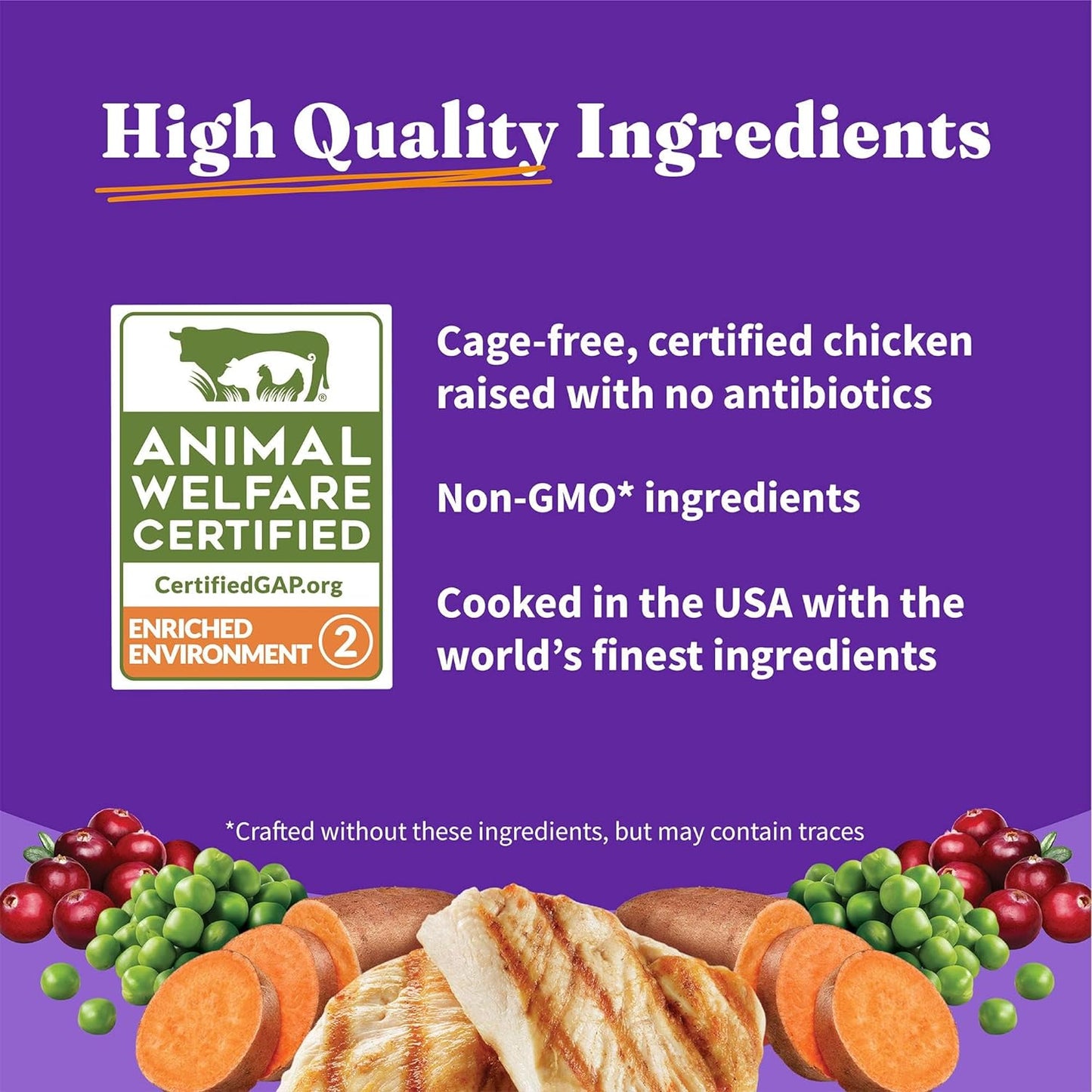 Halo Holistic Cage Free Chicken Cat Food, Grain Free Dry Cat Food, For Healthy Weight Support, Kibble for Indoor Cats, 10 lb Bag