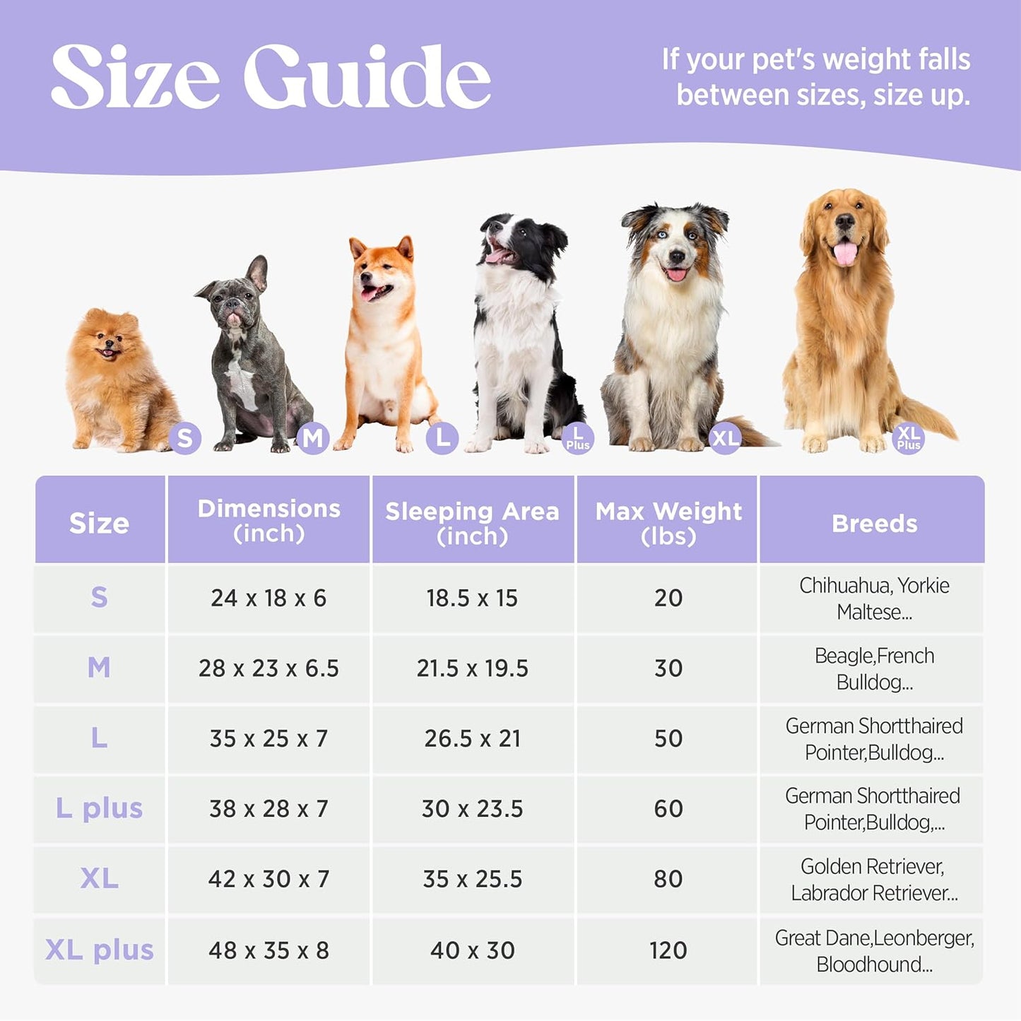 LE SURE Cute L-Plus Dog Beds, Orthopedic Waterproof Large Pet Bed with Sides, Non-Slip Bottom and Egg-Crate Foam Dog Couch Sofa with Washable Removable Cover, Hazel