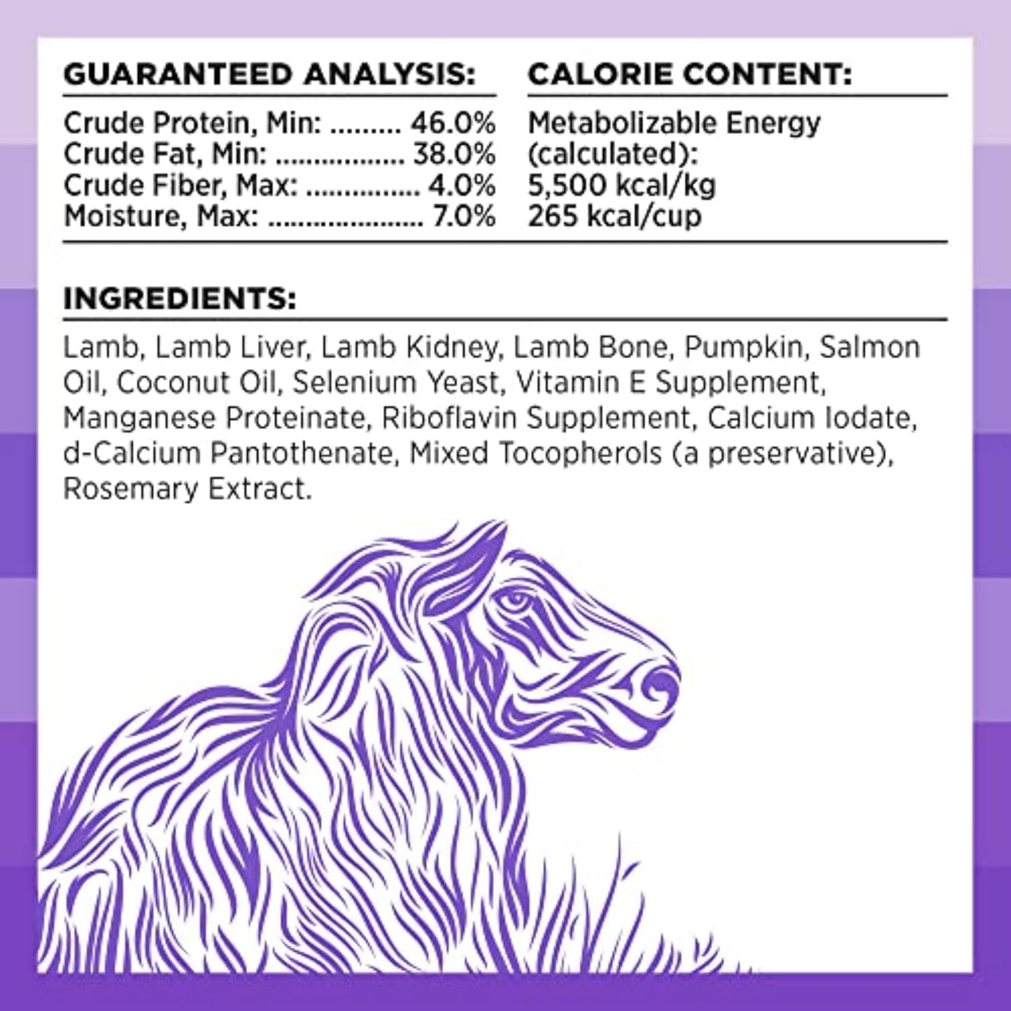 BIXBI Rawbble Freeze Dried Dog Food, Lamb Recipe, 12 oz - 97% Meat and Organs, No Fillers - Pantry-Friendly Raw Dog Food for Meal, Treat or Food Topper - USA Made in Small Batches
