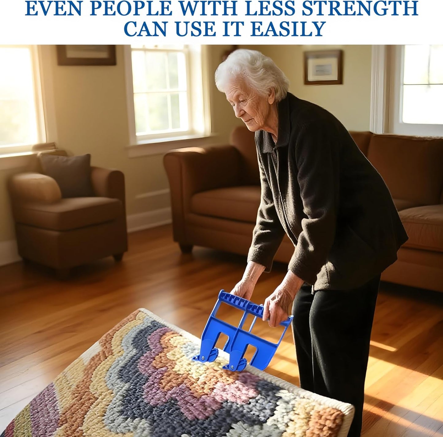 Stall Mat Gripper,2 PCS Heavy Duty Stall Mat Grippers,Mats Movers Tool,Stall Mats Handlers,Ergonomic Effortless Mat Puller for Horse Stalls,Gym,Barn,Home,Trailer Rubber Mats,Saves Your Back and Hands