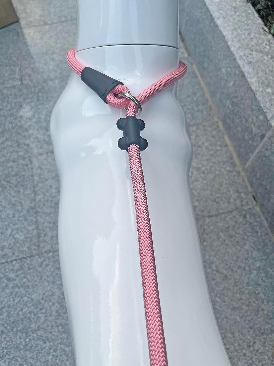 Slip Lead Dog Leash,Strong Nylon Rope Leash and Padded Handle,No Pull Outdoor Walking Training Lead for Small Medium Large Dogs (Pink, 1/2"×4ft)