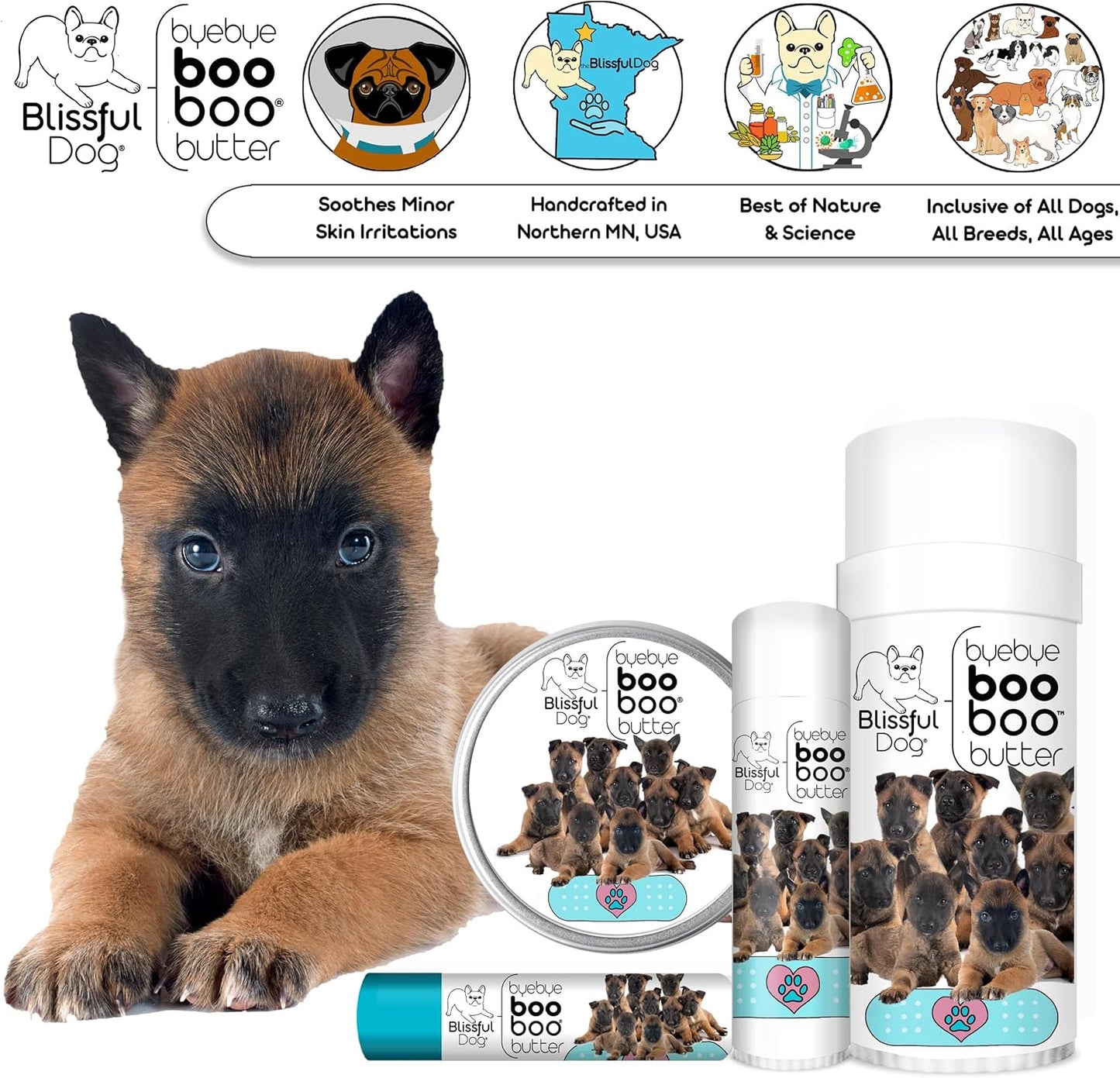 The Blissful Dog Belgian Malinois Boo Butter, .15 oz