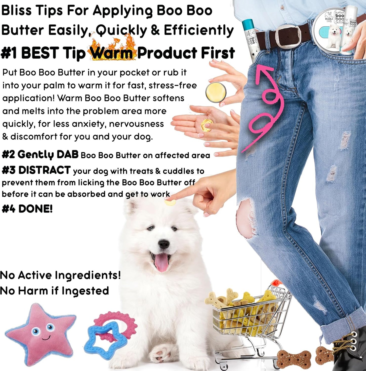 The Blissful Dog Samoyed Boo Butter, 4 oz