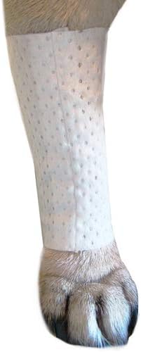 Protective Sleeve Tubular Cover - Bandages - for Dogs Cats and Other Pets First Aid Wound Care Comfortable Non-Adhesive Breathable and Water Resistant 7 Strips (yields 14-21 Covers) (X-Small)