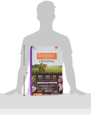 Instinct Original Dry Cat Food, Raw Coated Kibble, High Protein, Grain Free Recipe - Real Rabbit, 10 lb. Bag