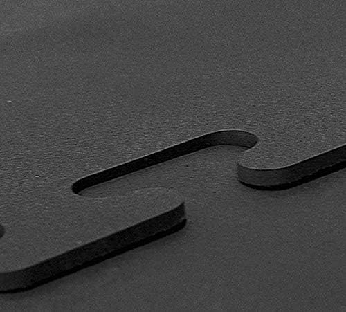 American Floor Mats - Heavy Duty Stall Tiles - Stable/Horse Tiles - Thick, Durable Rubber Flooring Solid Black 8' x 8' Set 3/8" Thick (16 Tiles Total)