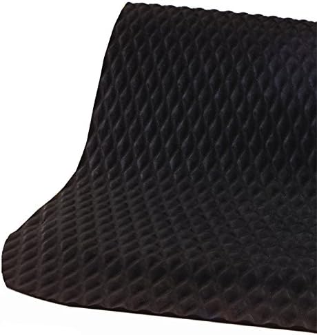 American Floor Mats Hog Heaven Premium 7/8" Black & Black Border 4' x 10' Nitrile Backed Anti-Fatigue Comfort Mat