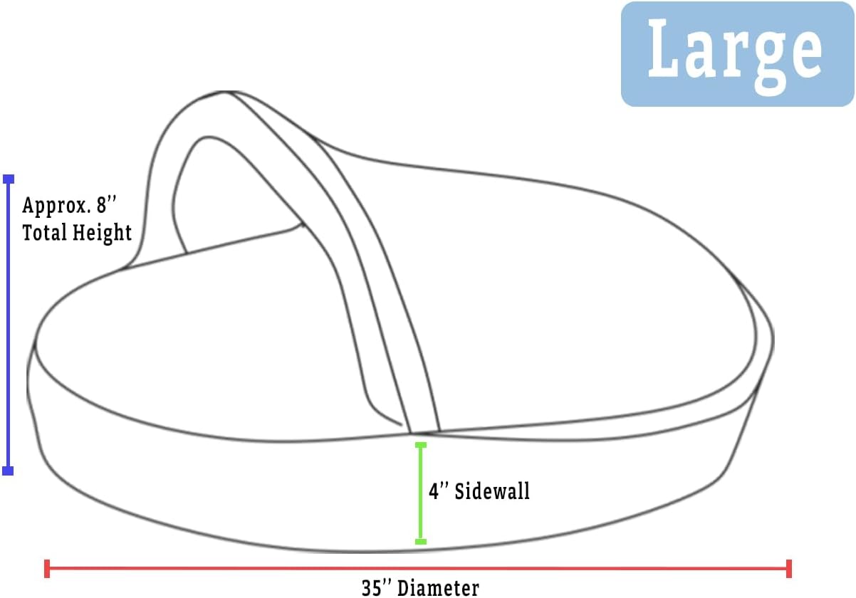 Snoozer Luxury Cozy Cave Dog Bed - Indoor Dog Bed with Cover Cave, Covered Calming Burrow for Small & Medium Sized Pets with Blanket Attached, Enclosed, Washable - Large, Anthracite