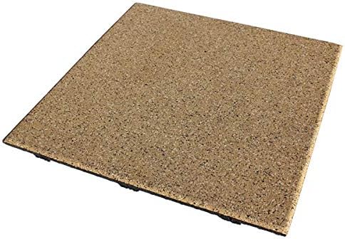 American Floor Mats - Extreme Rubber Gym Tiles - 1 Inch Thick Colorful - Superior Shock and Sound Absorbing - 35% Brown/Mocha/Tan 100 Pack (Covers 400 Sq Ft)