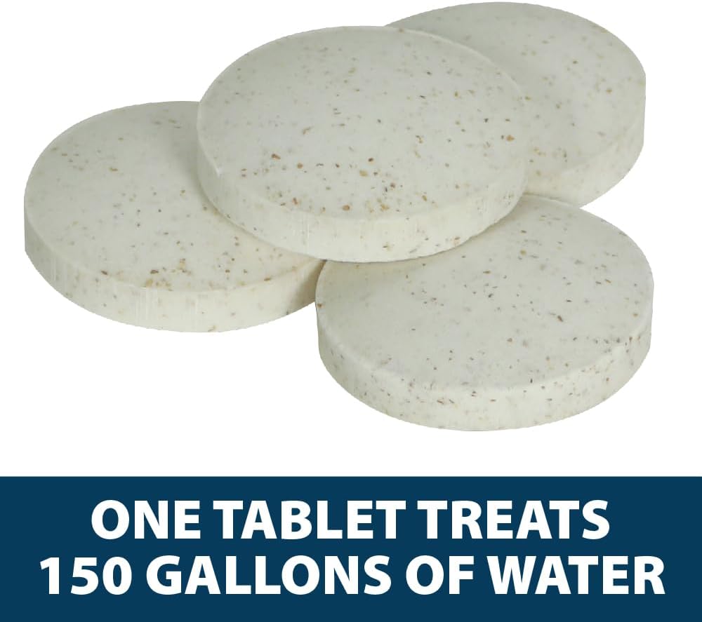 Airmax Stock Tank Defense, Livestock Water Trough Cleaner, Clean Drinking Tanks for Horse, Cattle, Goat & Chicken, Safe & Easy-to-Use Cleaning Tablet Treatment for Farming & Agricultural Use, 24 Tabs