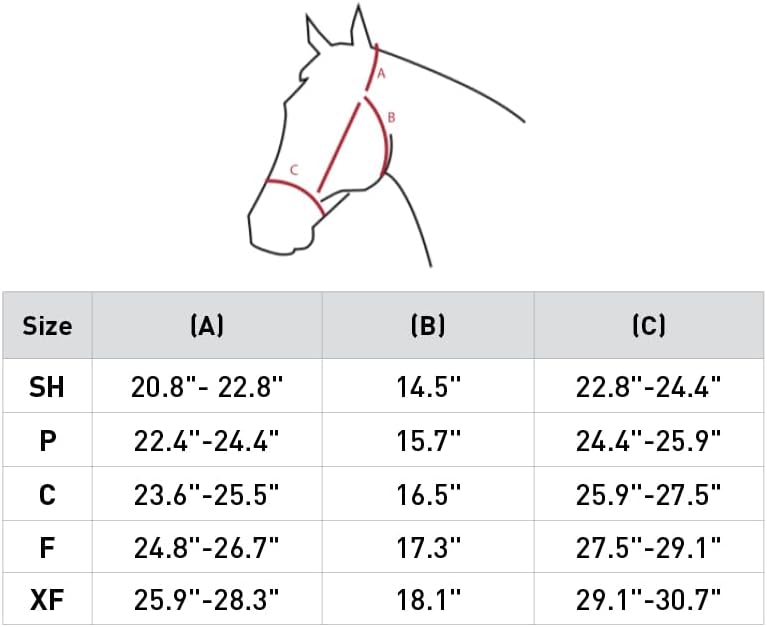 HORZE Kiel Adjustable Horse Halter with Fleece Padding - Dark Navy - Horse