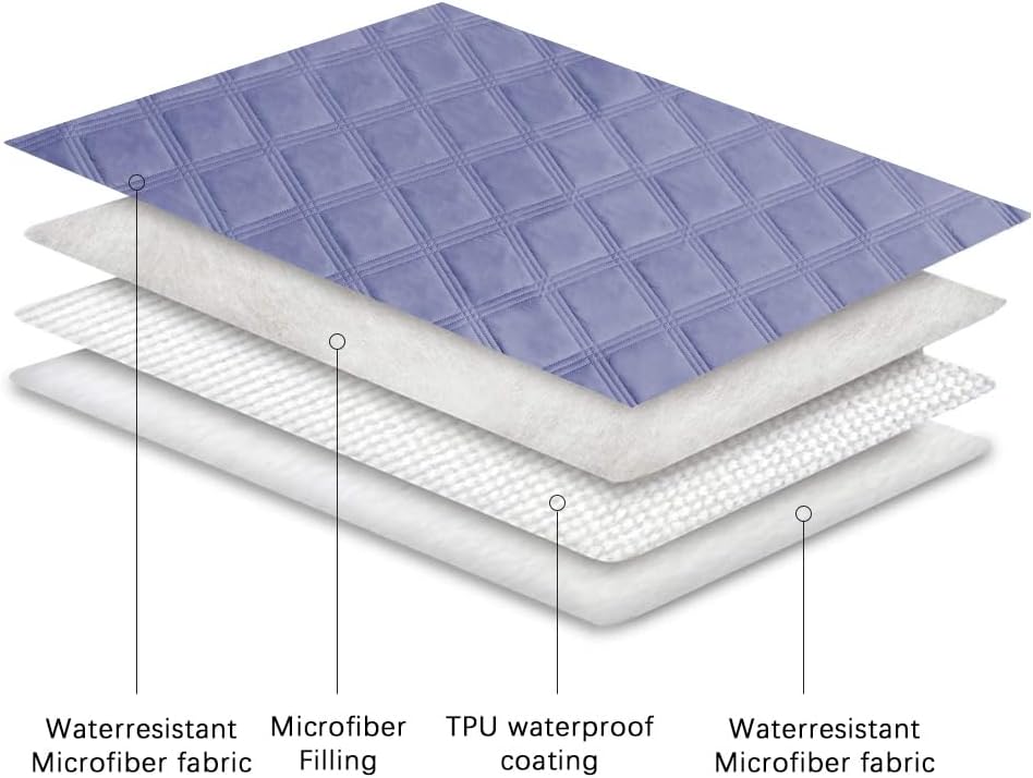 Ameritex Waterproof Dog Bed Cover Pet Blanket with Anti-Slip Back for Furniture Bed Couch Sofa