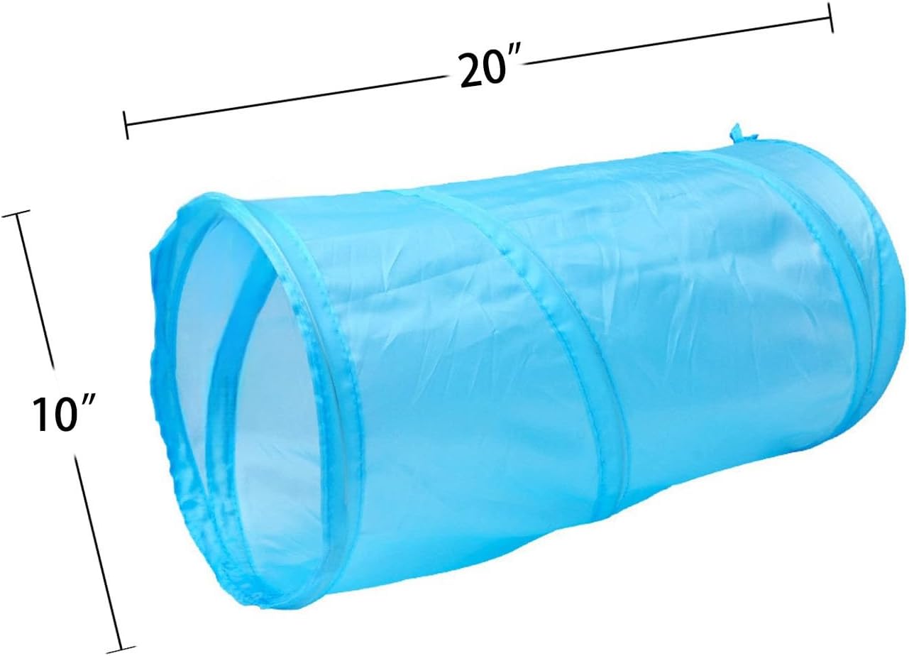 iCAGY Cat Tunnel for Indoor Cats Interactive, Rabbit Tunnel Toys, Pet Toys Play Tunnels for Cats Kittens Rabbits Puppies Crinkle Pop Up 20"