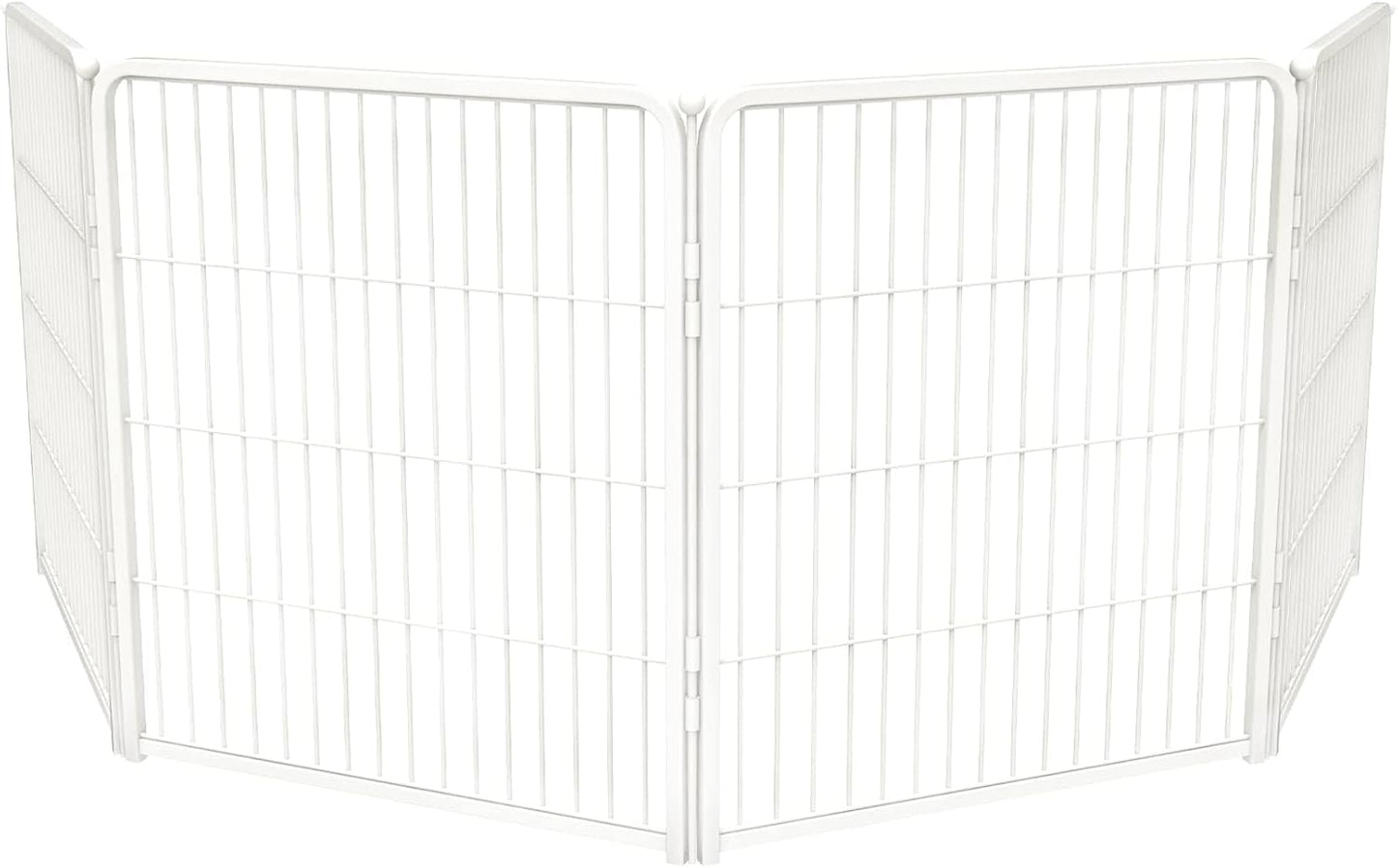 FXW Homeplus Unleashed Indoor Dog Playpen - Stress-Free and Safe Play, Heavy Duty 32 Inch 4 Wire Panels Dog Pen for Puppy and Small Dogs, White│Patented