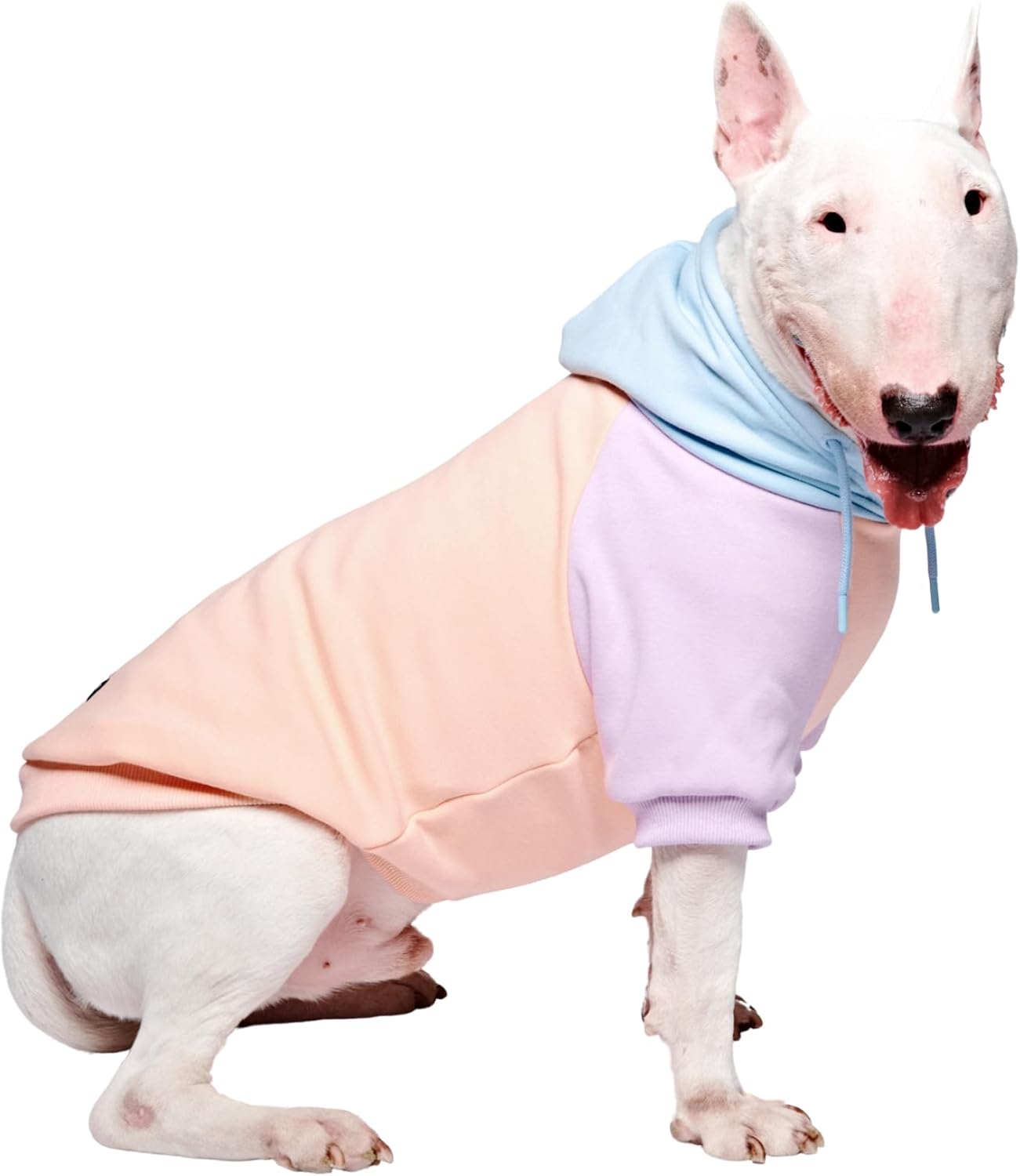 Spark Paws Dog Hoodie – Premium Dog Sweater for Small, Medium, and Large Dogs | Warm Outfits for French Bulldogs, Pitbull, Puppy, Winter Jacket Alternative - Cotton Candy - 2XL
