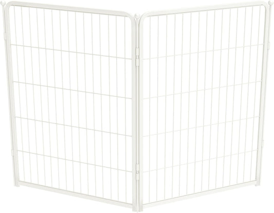 FXW Homeplus Unleashed Indoor Dog Playpen - Stress-Free and Safe Play, Heavy Duty 40 Inch 2 Wire Panels Dog Pen for Medium and Large Dogs, White│Patented