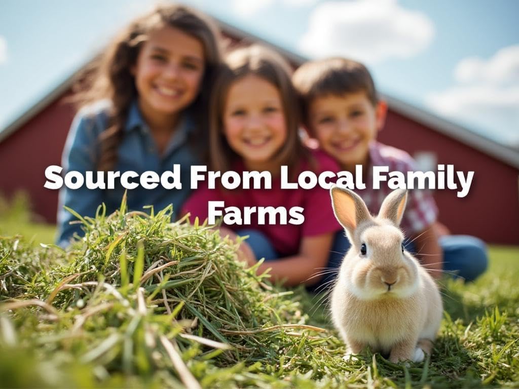 Blue Mountain Hay High-Altitude Teff Grass Hay, 50lb Easy Flake Box - Low NSC & High Fiber for Easy Digestion and Weight Management - Ideal for Horses, Goats, Rabbits, Guinea Pigs & Other Small Pets