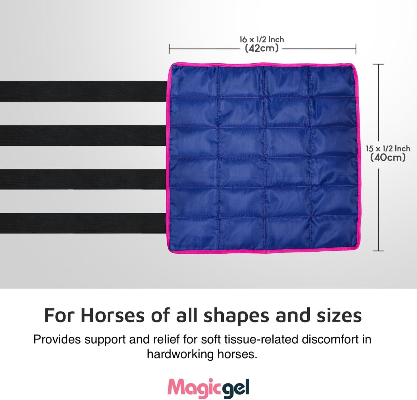 Magic Gel Horse Ice Pack with Carry Case - Single Ice Boots | Cooling Horse Leg Wraps for Hock, Ankle, Knee, Legs, Boots, and Hooves | Horse Tack & Horse Supplies & Ideal Gift for Horse Lovers Women
