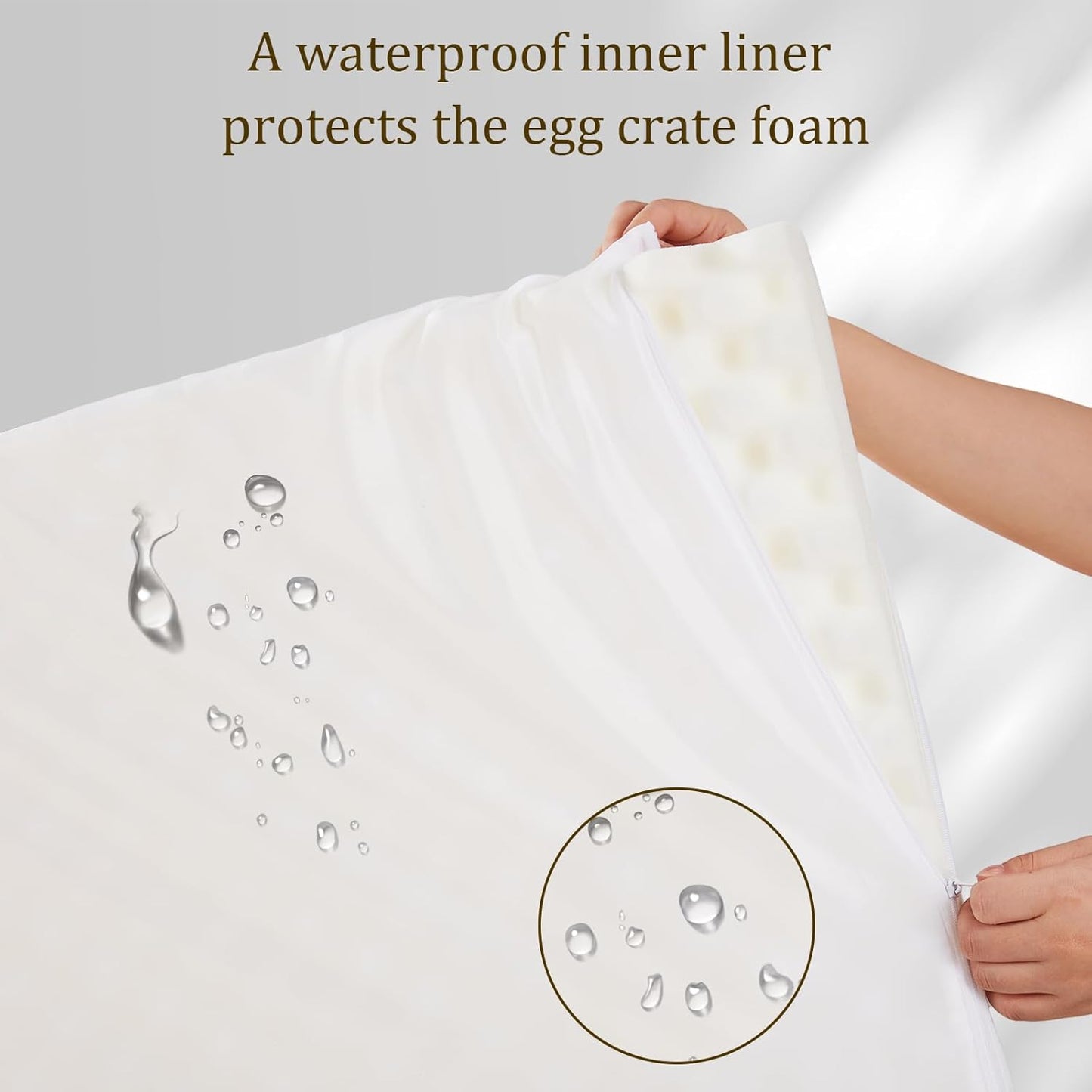 Bedfolks Orthopedic Dog Bed, Big Waterproof Dog Sofa Bed for Large Dogs, Egg Foam Pet Couch Bed with Removable Washable Cover and Nonslip Bottom, Black