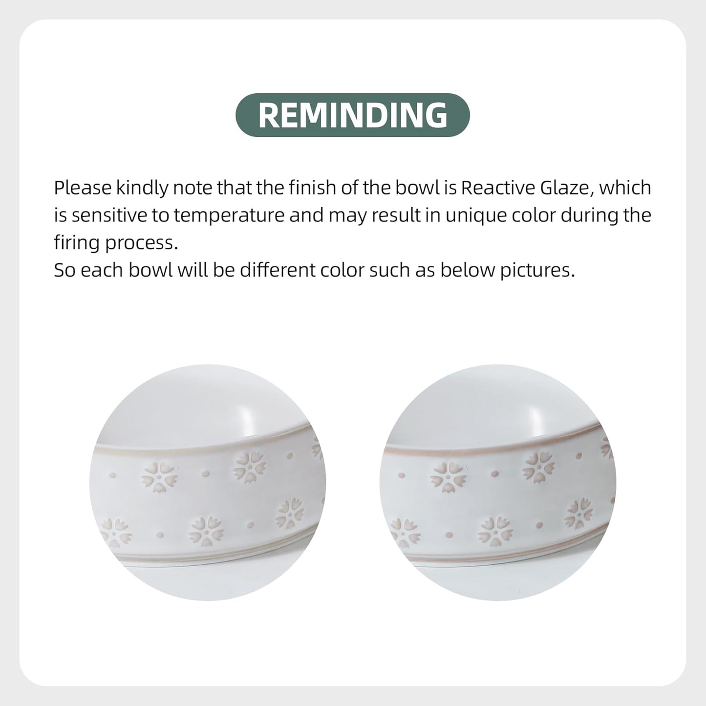 7.3inch Ceramic Dog Bowl, Food and Water Bowl for Medium Breed Dog, Pet Bowl for Replacement (Single Bowl, Arctic White)