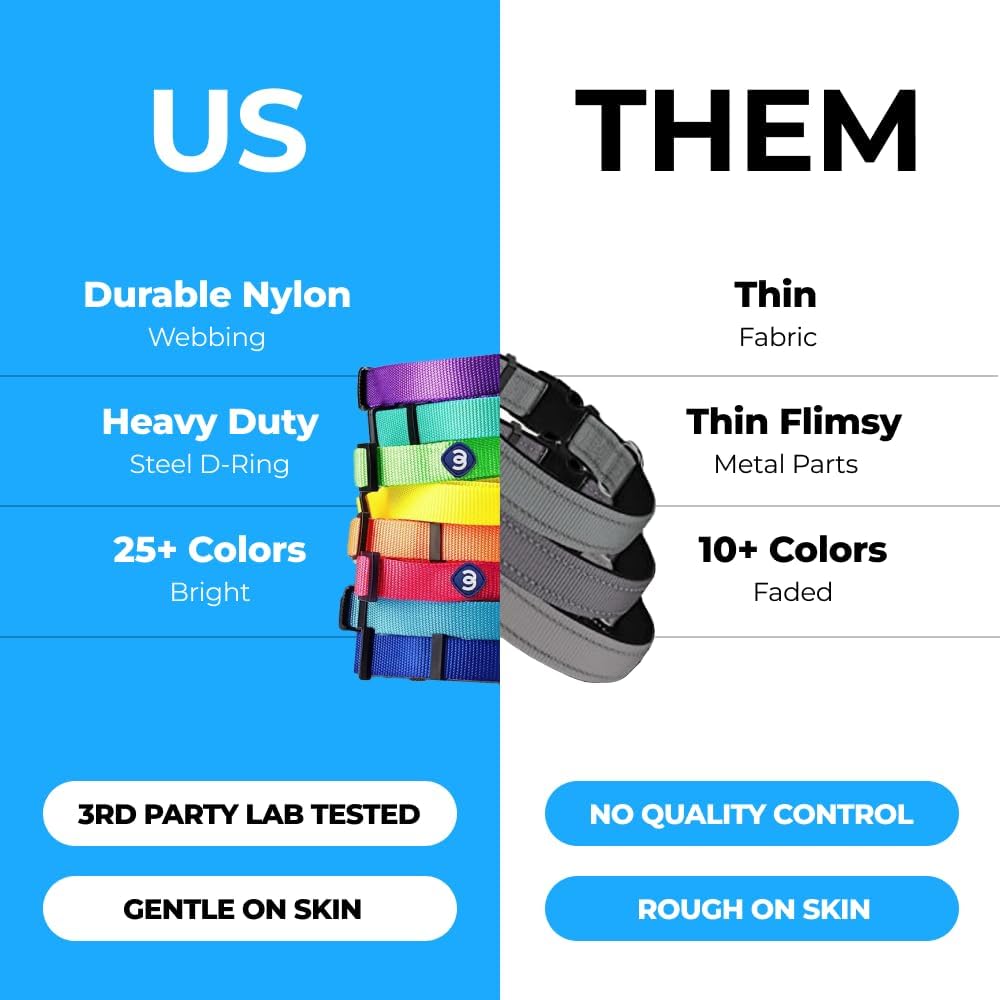 Blueberry Pet X-Small Dog Collar | Girl Dog Collars | Female Dog Collar XS | Quick Release Dog Collar | Very Berry Nylon Dog Collar for Girl, Collar for Small Dogs