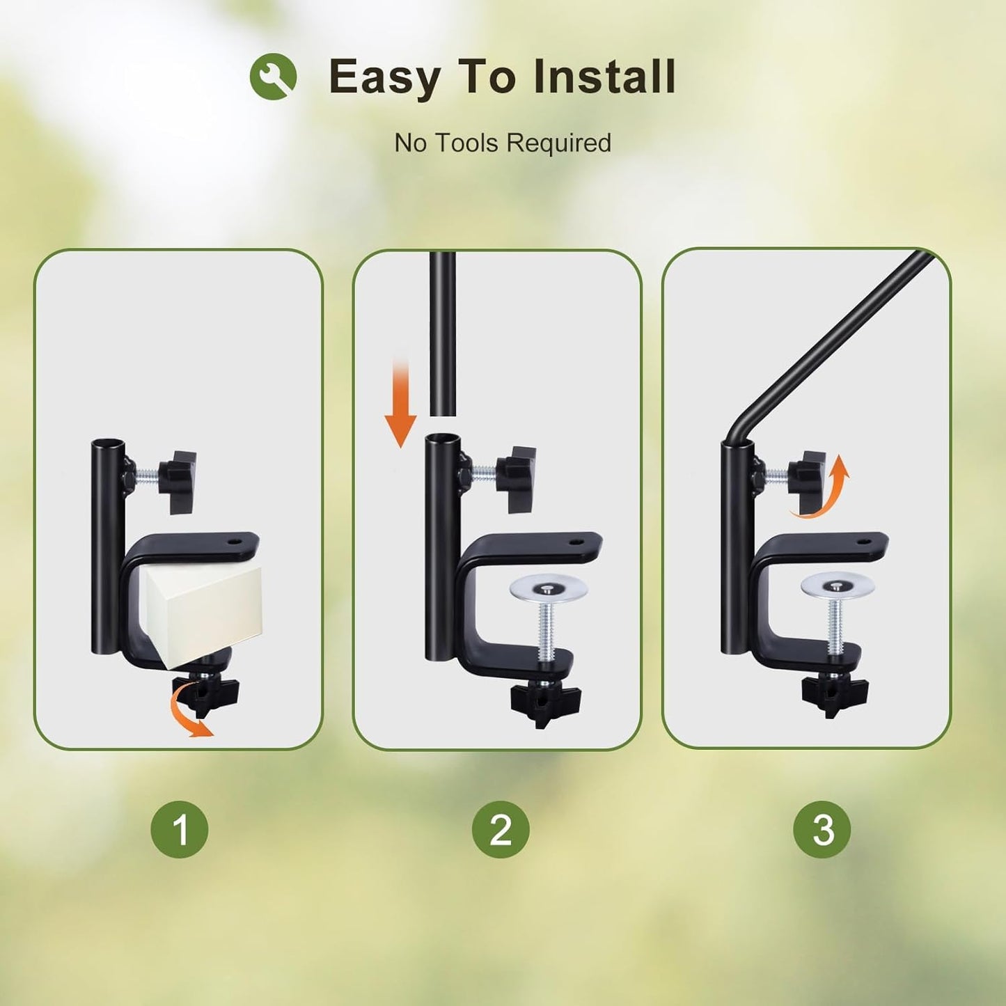 MIXXIDEA Deck Hook Outdoor Hanging Brackets：43 Inches Wall Mounted Hook Plants & Wind Chimes Risk-Free Lanterns Large Wind Chimes Lanterns