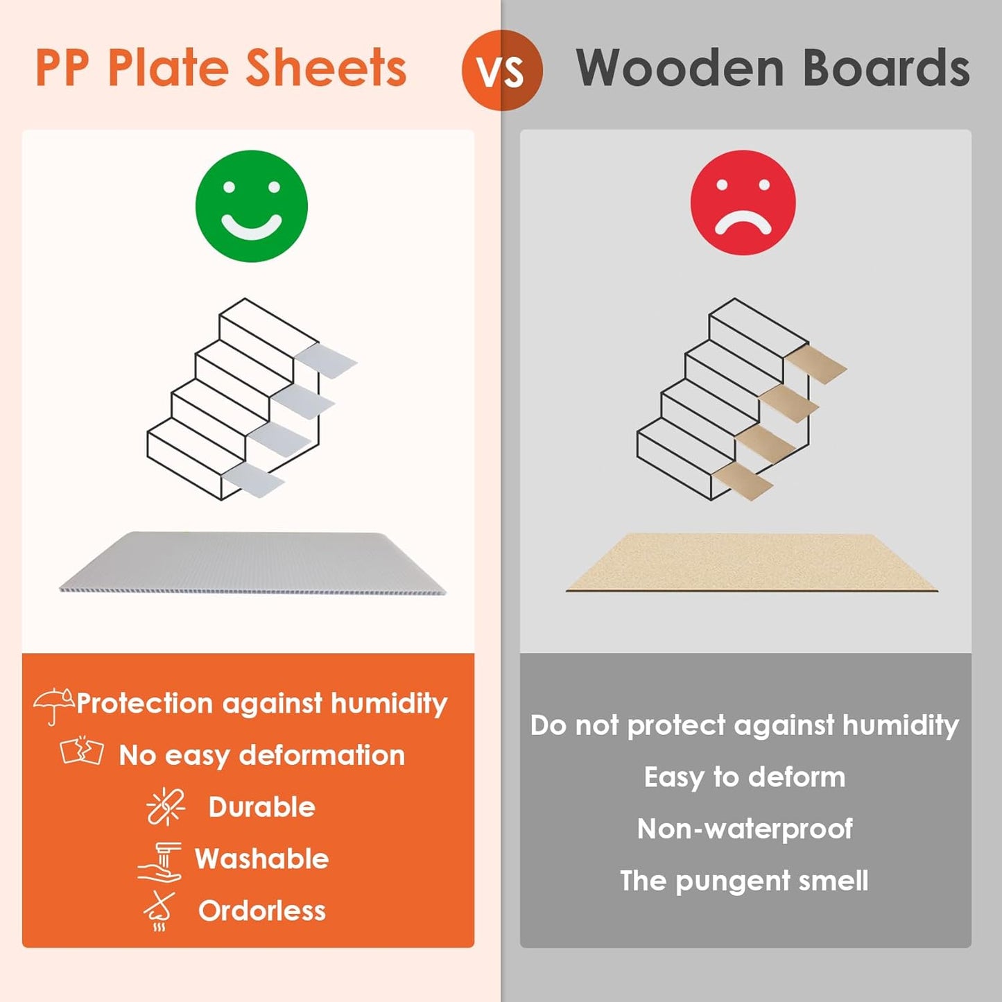 EHEYCIGA Dog Stairs for Bed 20" H, 4-Step Extra Wide Dog Steps for High Bed, Pet Steps for Small Dogs and Cats, Non-Slip Balanced Pet Ramp Indoor, Camel