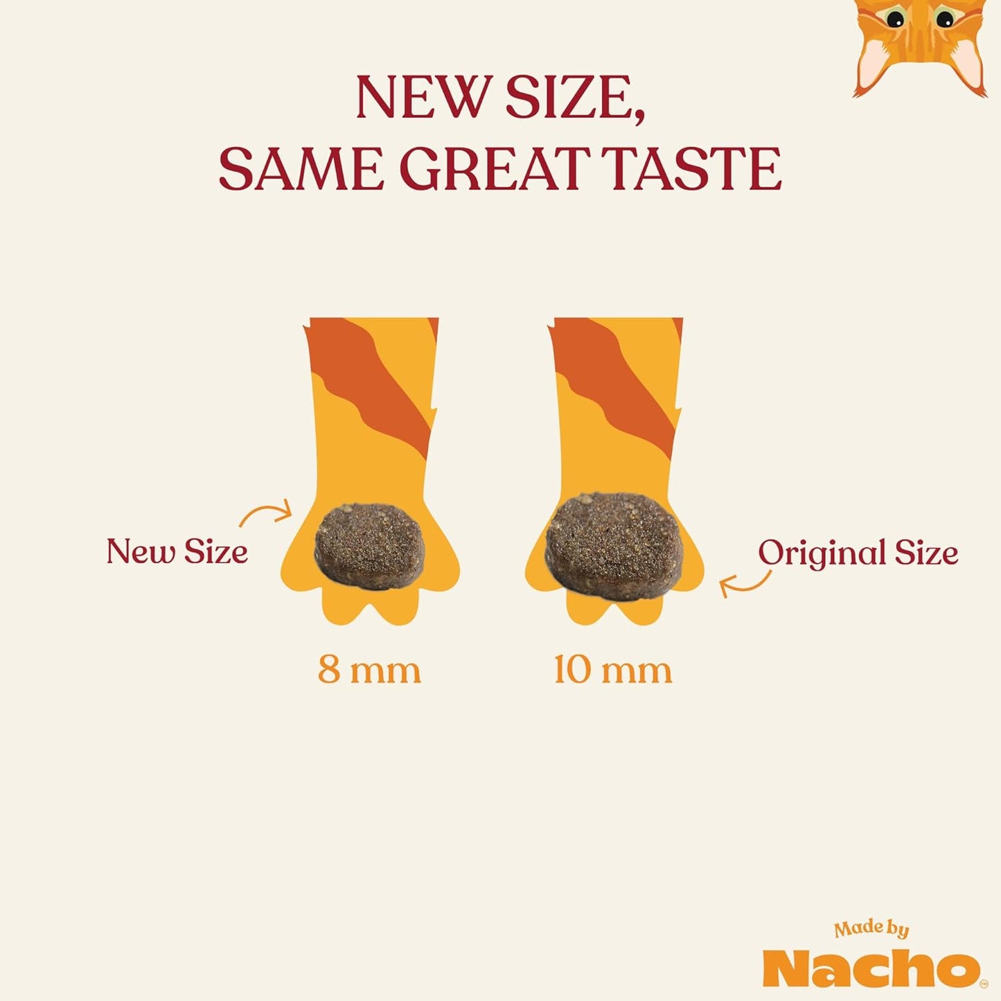 Made by Nacho Dry Cat Kibble 4lb Bag, High Protein Premium Cat Food with Freeze Dried Pieces, Cage-Free Chicken & Duck, Limited Ingredients, Single Bag