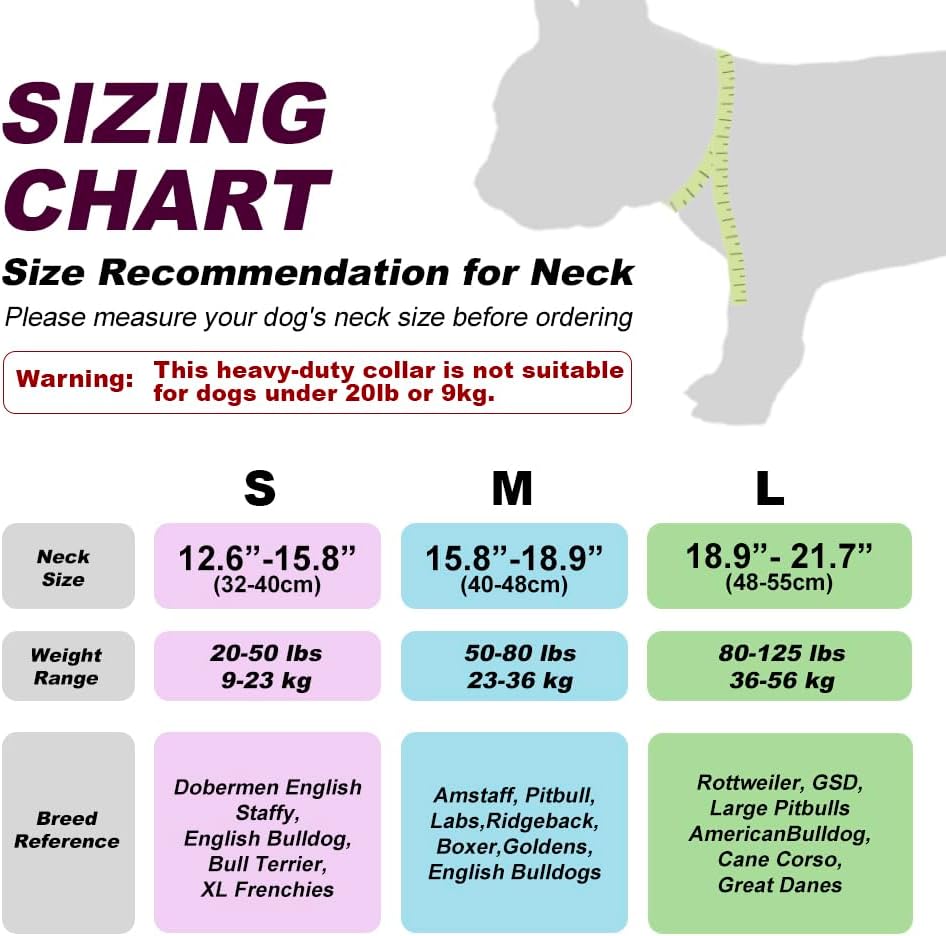 TSPRO Tactical Dog Collar 1.25 Inch Wide Thick Dog Collars with Heavy Duty Metal Buckle, Durable, Strong, Adjustable for Small Dogs (Yellow S)