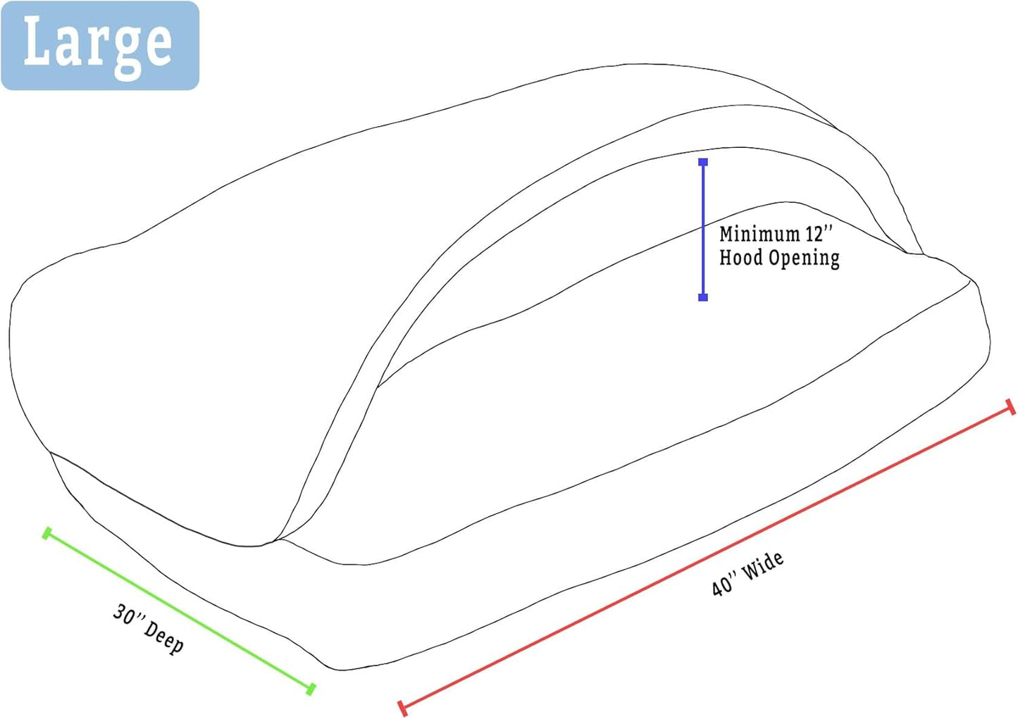 Snoozer Pet Products Rectangle Cozy Cave Dog Bed, Large, Red