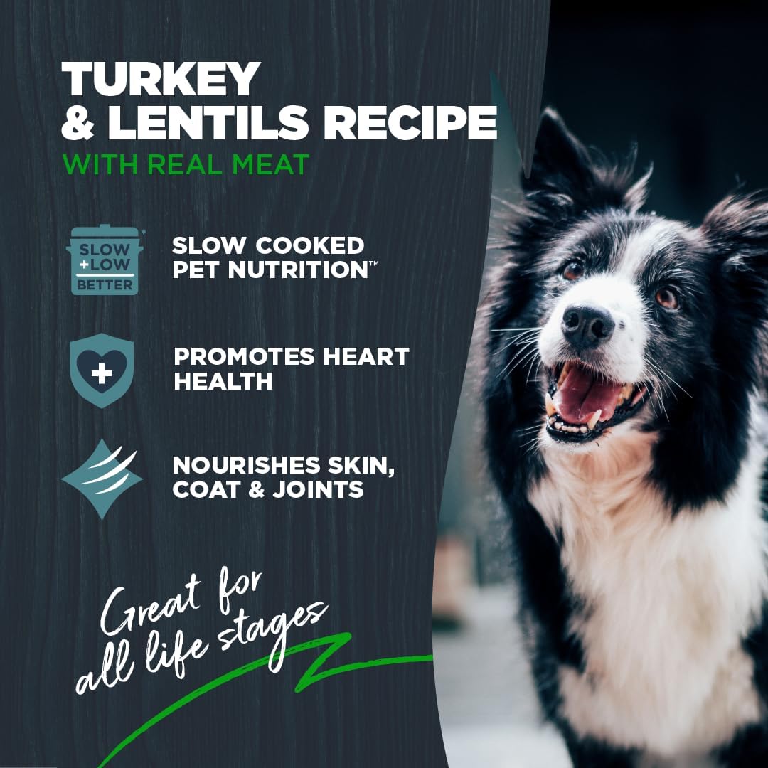 Blackwood Grain Free Small Breed Dry Dog Food, Turkey & Lentils Recipe, 4.5 Pound Bag for All Life Stages, Slow Cooked with Taurine and Fish Oil to Promote Heart Health