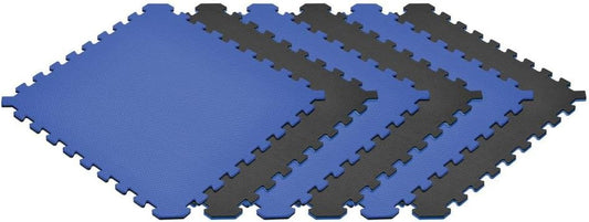Norsk Dual-Sided Reversible 1/2" Foam Exercise Mats for Home Gym - Interlocking EVA Foam Tiles
