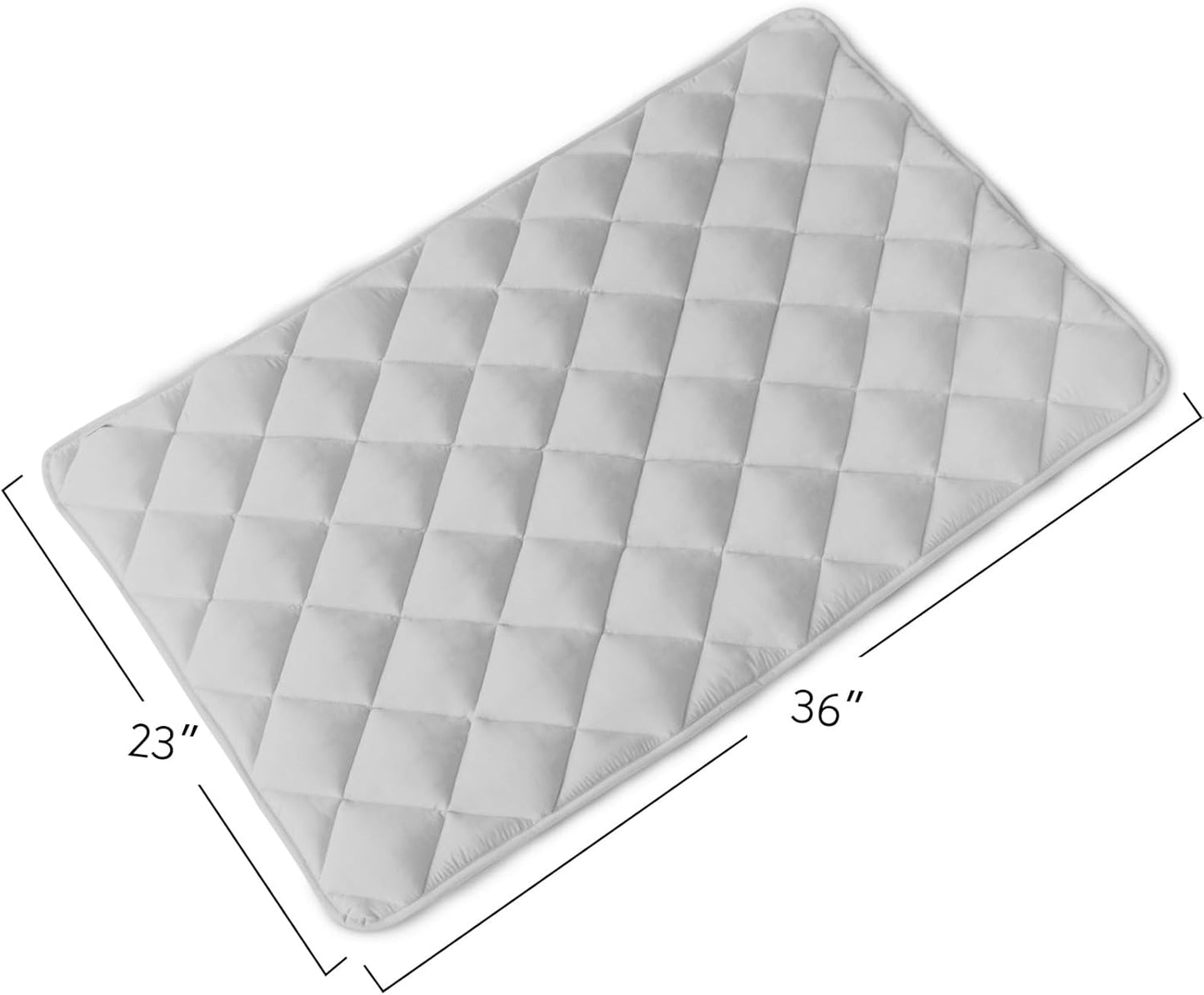 Magik & Kover Dog Crate Pad 2 Pack (36" x 23"), Soft Dog Crate Mat with Anti-Slip Bottom, Machine Washable Kennel Pad, Fits 36 Inch, Grey