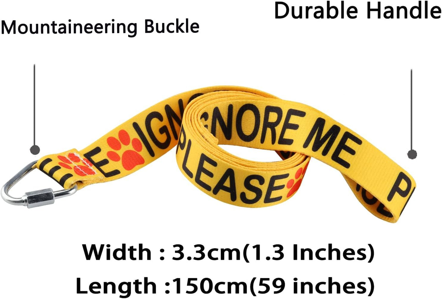 Funny Dog Leash Please Ignore Me Dog Leash Walking Training Dog Leashes Dog Owner Pet Lover Gift (Please Ignore Me-YE)