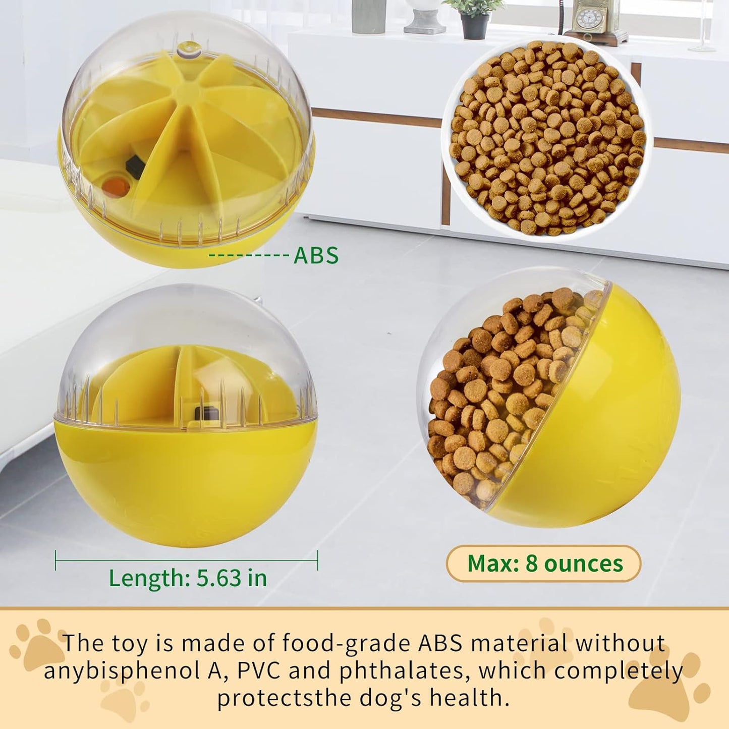 Treat Dispensing Dog Toys, Treat Ball for Large, Medium, Small Dogs, Dog Puzzle and Slow Feeder Dog Treat Ball, Mentally Boredom Stimulating Toys for Dogs, Dog IQ&Enrichment Toys for Smart Dogs