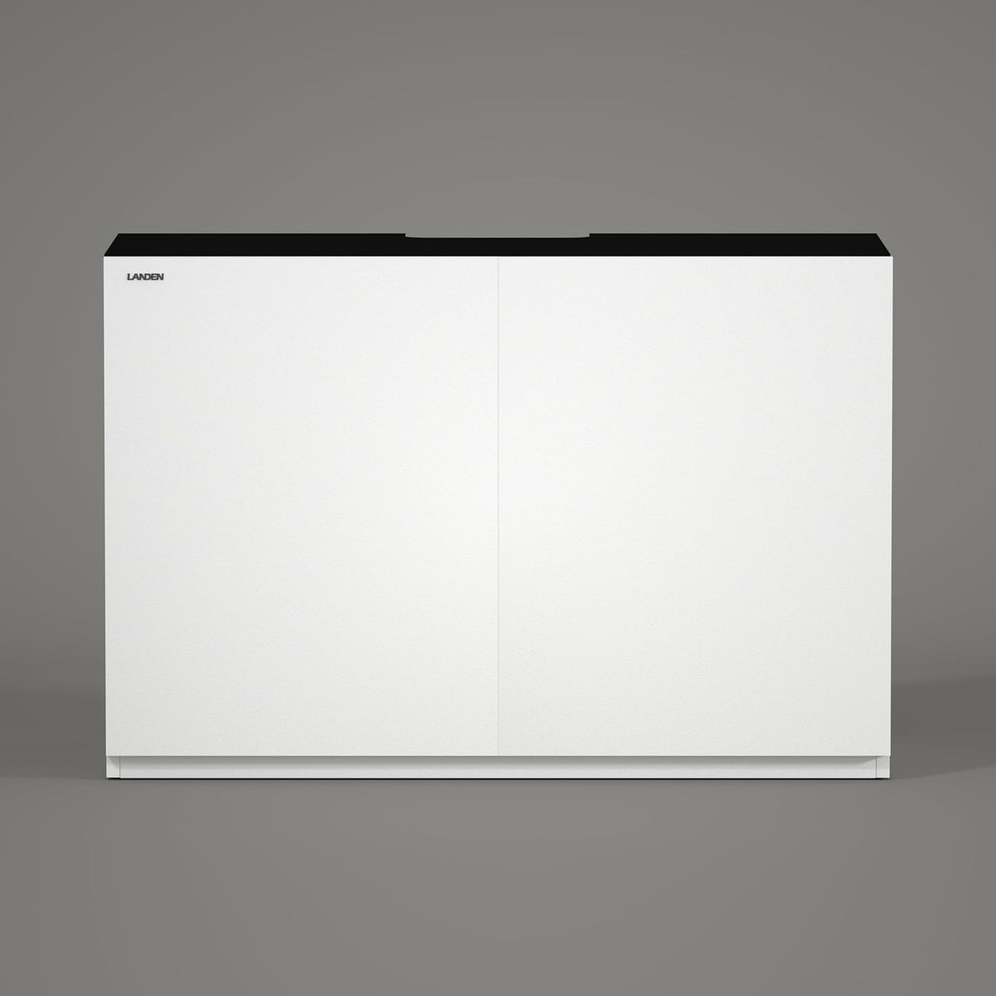 LANDEN Aquarium Stand and Cabinet, Fish Tank, Nano Foam Leveling Mat Included, Contemporary and Simple Design, Wooden Matte White Painted(Stand Only) W47.2xD19.7xH31.5 inches(120x50x80 cm)