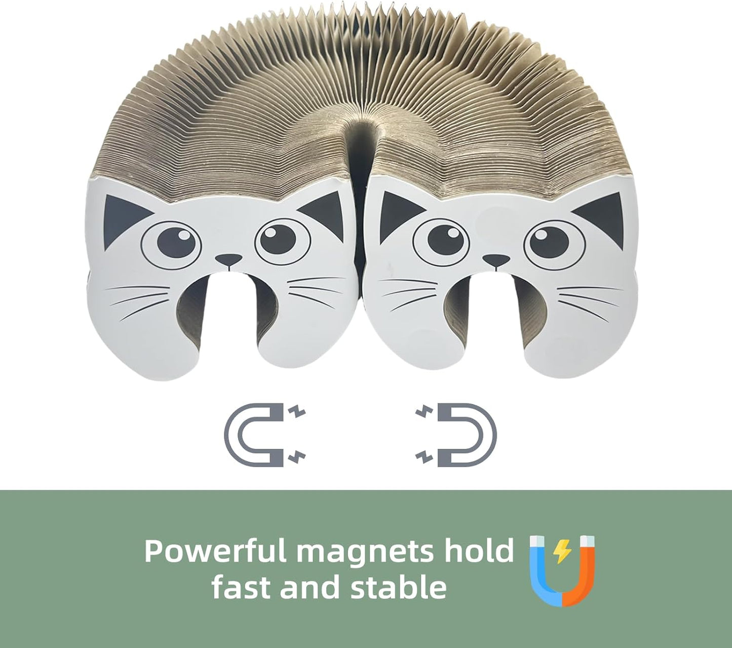 Magic Accordion Cat Scratching Board - Interactive Toy for Bored Indoor Cats, Fun & Durable Cat Toys 2Pack