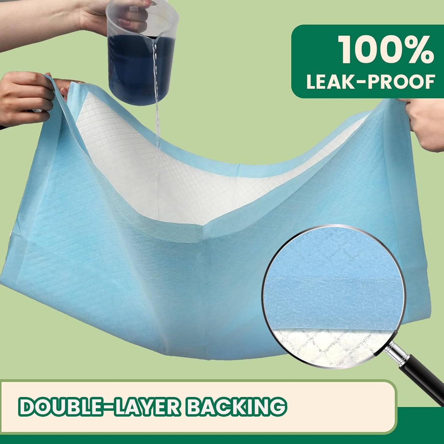 IMMCUTE 7 Layer Dog Pads 30x28 Inch, 30 Count - Super Absorbent Dog Pee Pads Extra Large, Tear-Resistant Thick Disposable Training Pads for Dogs & Cats