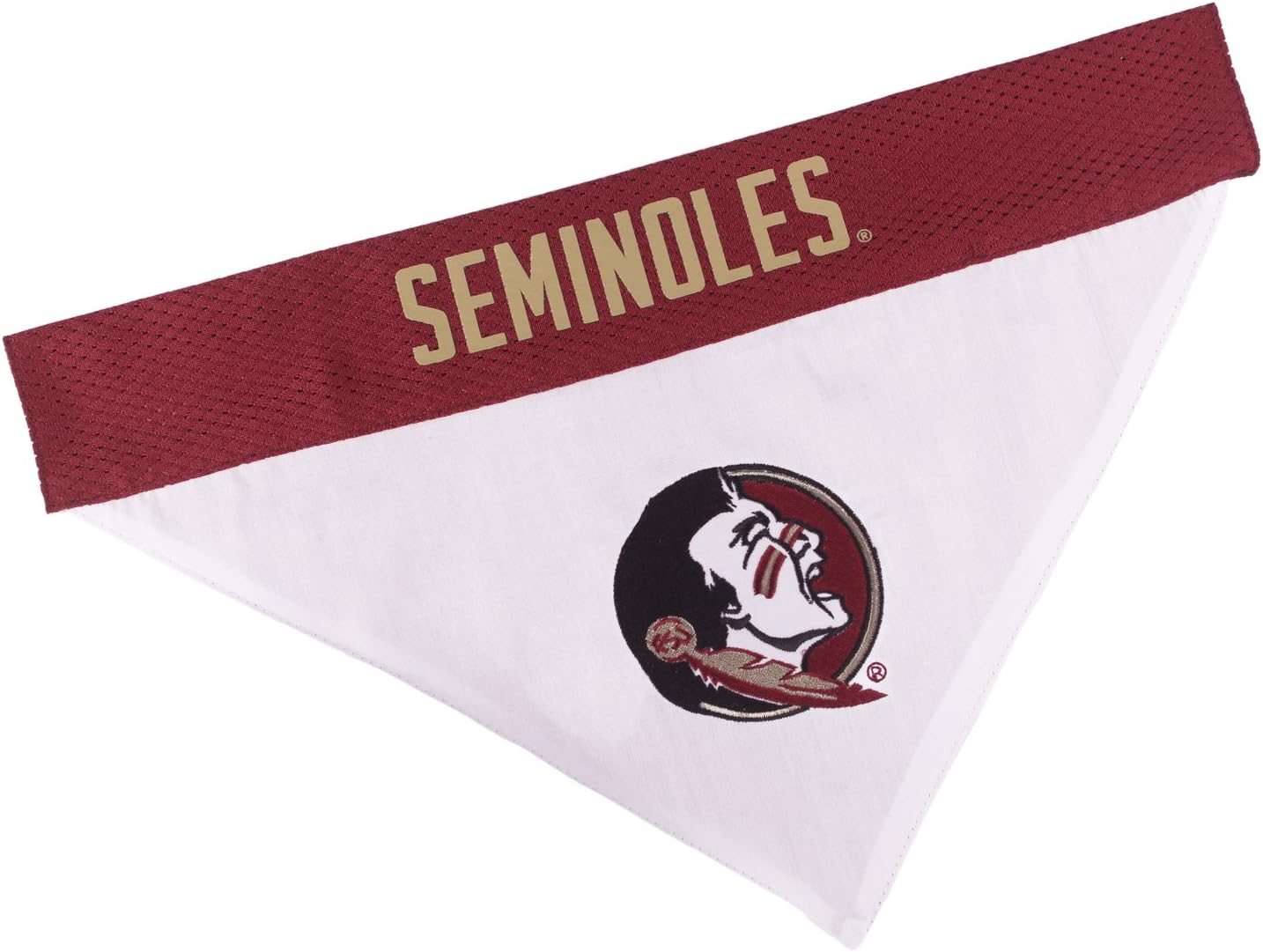 Pets First Collegiate Pet Accessories, Reversible Bandana, Florida State Seminoles, Small/Medium